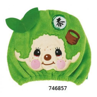 746857 Monchhichi Bath Quick Dry Head Cap - Matcha Green Tea