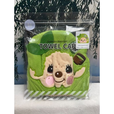746857 Monchhichi Bath Quick Dry Head Cap - Matcha Green Tea