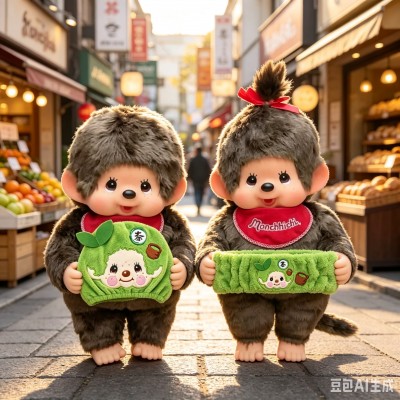 746857 Monchhichi Bath Quick Dry Head Cap - Matcha Green Tea