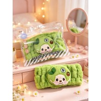746864 Monchhichi Bath Hair Turban Quick Dry Hairband - Matcha Green Tea