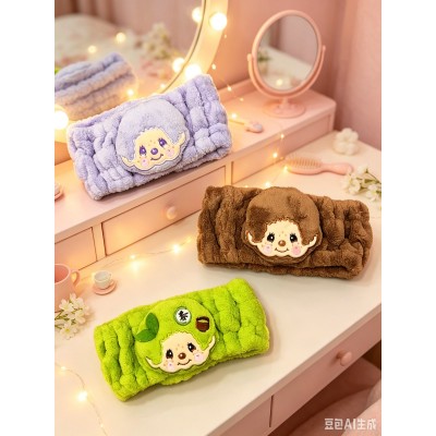 746864 Monchhichi Bath Hair Turban Quick Dry Hairband - Matcha Green Tea