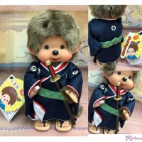 791477 Monchhichi S Size Plush Japan Samurai Sword Boy Blue ~ Japan Limited ~