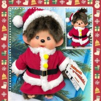 839735 Monchhichi M Size Japan Limited 26cm Christmas X'Mas Santa Girl