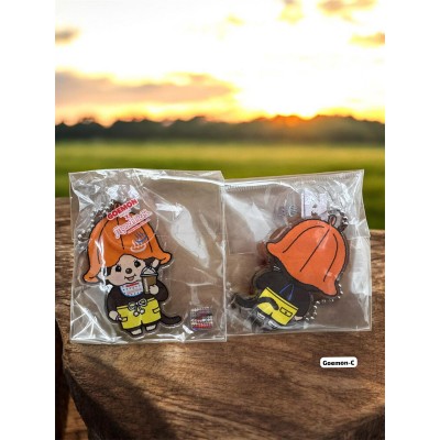 Goemon-C  JAPAN Limited Monchhichi x Goemon  6cm Plastic Keychain Mascot C