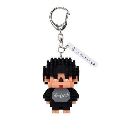 NFG-57 Monchhichi 6cm Plastic Nanoblock Keychain - Black