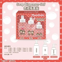 SOAPMCSET Monchhichi  Manual Soap Dispenser (3pcs Set)