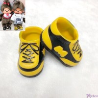 Monchhichi S Size Doll Shoes Sneaker Black & Brown 正版 運動鞋仔 XA57-B