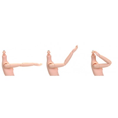 24BD-F02N-L Obitsu 24cm Female Body 1/6 Bjd Figure Soft Bust L Size Natural Skin 