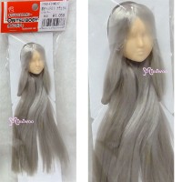 27HD-F01WC17 Obitsu 24-27cm Female Doll Head 01 Long Silver Hair Wig White Skin