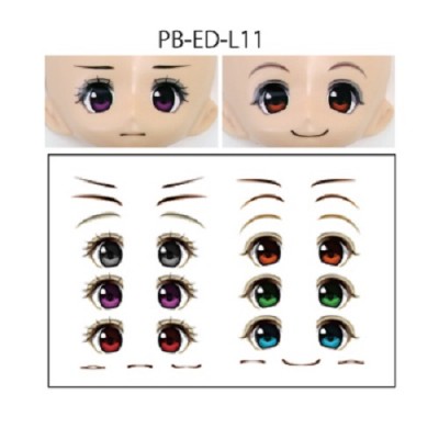 PB-ED-L11 Japan PARABOX 10mm Eye Decal Sticker 11 for L-BOcCLE Solid Eye Head