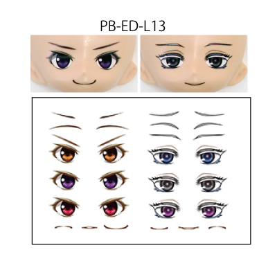 PB-ED-L13 Japan PARABOX 10mm Eye Decal Sticker 13 for L-BOcCLE Solid Eye Head PB-ED-L13 Japan PARABOX 10mm Eye Decal Sticker 13 for L-BOcCLE Solid Eye Head