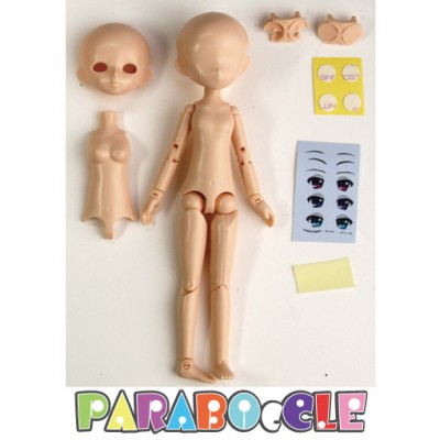 PB-ST-M PARABOcCLE 15cm Full Set Doll with Head and Eye (M Size Head)