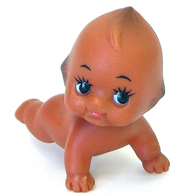 Obitsu Kewpie Baby 5cm Crawn  丘比娃娃 小天使 爬行 炭燒色 QP-H050-TX1 