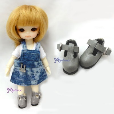 Middie Blythe 2.2cm Doll Shoes Maryjane Grey SBB002GRY