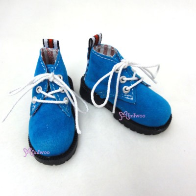 SHM042BLE MSD DOD DOC 1/4 bjd Doll Velvet Hiking Shoes Blue 