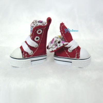 1/6 Bjd Neo B Denim MICRO Shoes Folded Boots Red SHP188RED 
