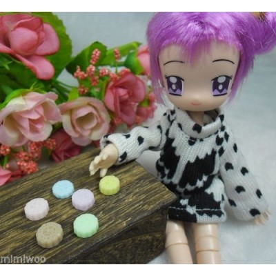 1/6 Bjd Doll Food Miniature Mini Moon Cake (6pcs) TPS124