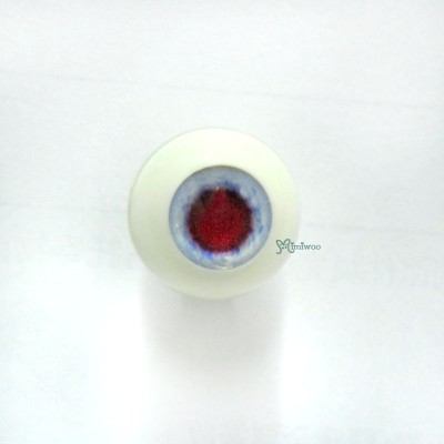 VA16C01 MSD 1/4 Bjd Round Acrylic Meta Doll Eye 16mm Blue w Red Iris