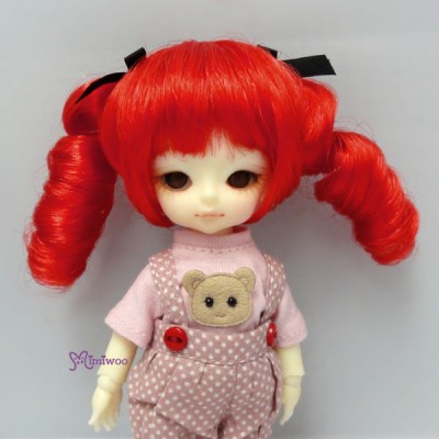 Hujoo Baby Suve Obitsu 21cm Curl Braids Wig Red WM21-2TS-RD