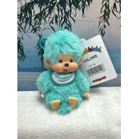 204106-GN Monchhichi SS Size Colors Mascot with Plastic Keychain Green