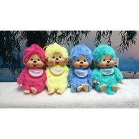 204106set Monchhichi SS Size Colors Mascot with Plastic Keychain (4pcs Set)