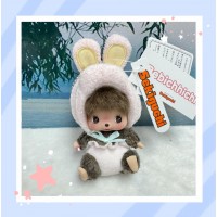 205806 Monchhichi Baby Bebichhichi SS Size Big Head Plush Animal Mascot - Rabbit 205806 Monchhichi Baby Bebichhichi SS Size Big Head Plush Animal Mascot - Rabbit
