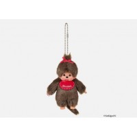 244362 Monchhichi 10cm Mini Keychain Mascot - Girl 244362 Monchhichi 10cm Mini Keychain Mascot - Girl