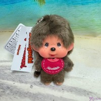 257294 Big Head Monchhichi SS Size Keychain Mascot Brown Boy