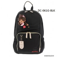 DC-061-BKC Monchhichi Backpack with Girl Mascot W28 × H43 × D13.5cm - Black DC-061-BKC Monchhichi Backpack with Girl Mascot W28 × H43 × D13.5cm - Black