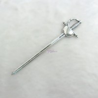 1/6 Bjd Doll Miniature Weapon Mini Alloy Sword Samurai TPS091SLR